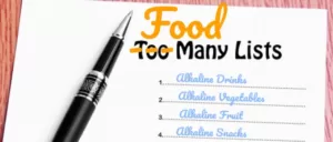 Alkaline Food Lists Explanation