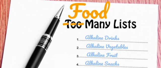 Alkaline Food List of Lists